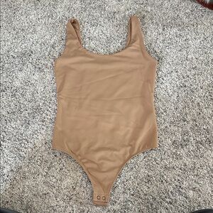 Express Camel Bodysuit - Body Contour - Size Small